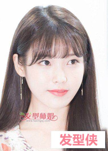 单眼皮女生剪空气刘海时尚吗 迎夏季清爽宜人柔美中长发 -图4