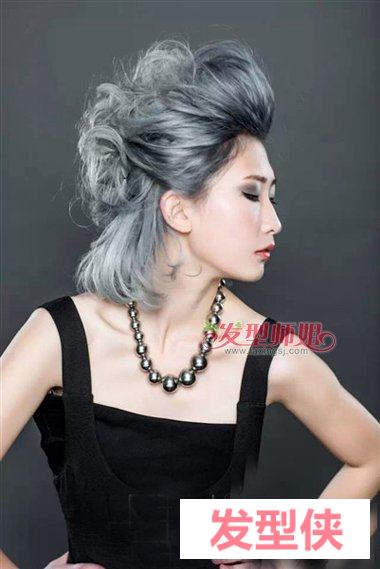 申子脸女生扎高辫子时尚吗 奶奶灰发色适合哪些皮肤